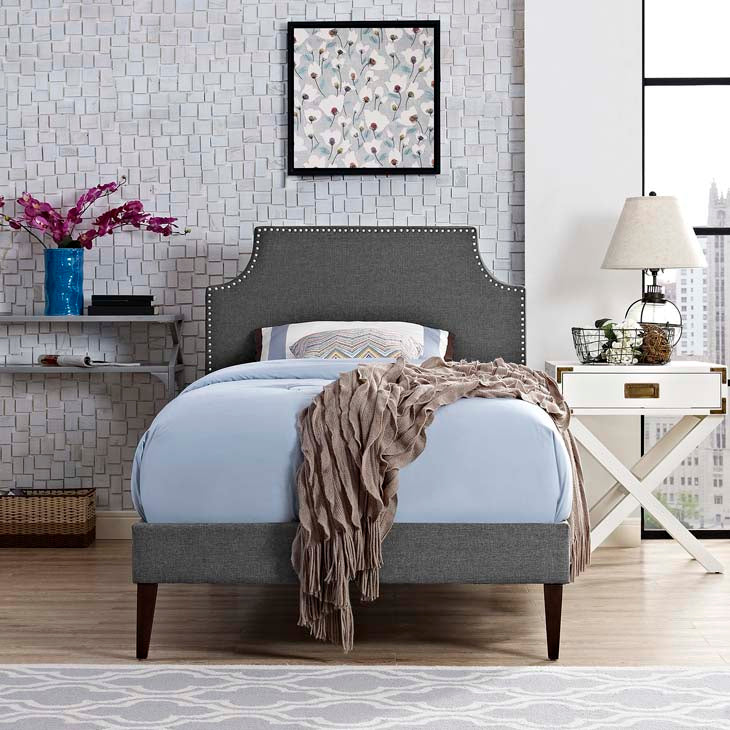 Conner Twin Platform Bed with Squared Tapered Legs - living-essentials