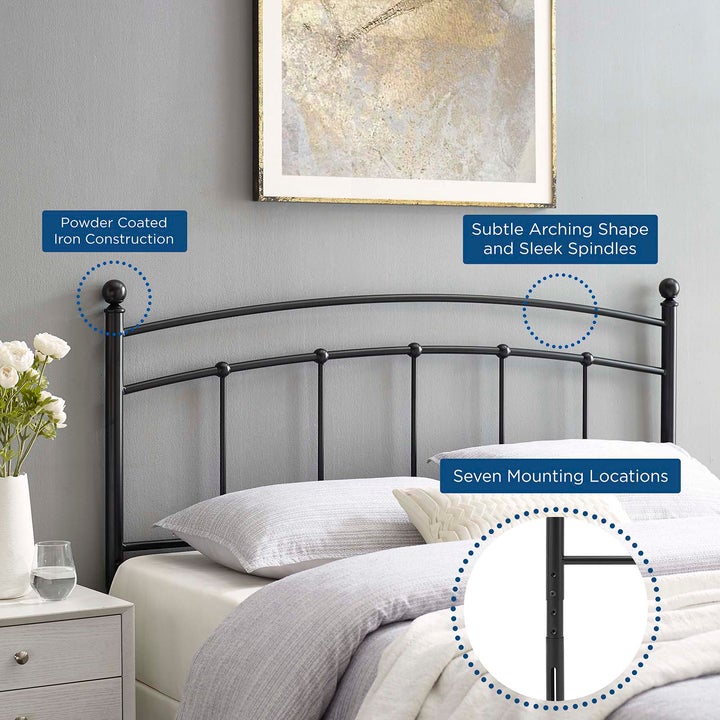 Celine King Metal Headboard