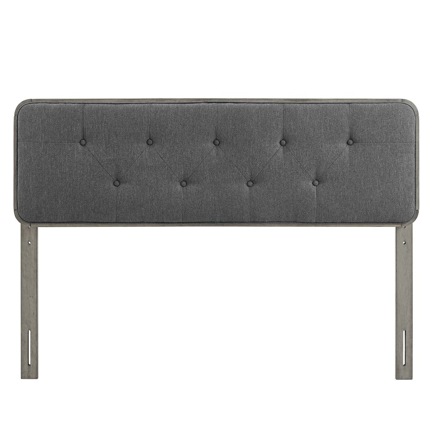 Eleanor Tufted Fabric and Wood Queen Headboard