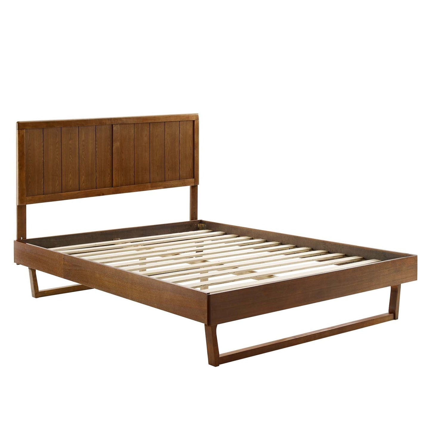 Abhita Wood Full Platform Bed With Angular Frame