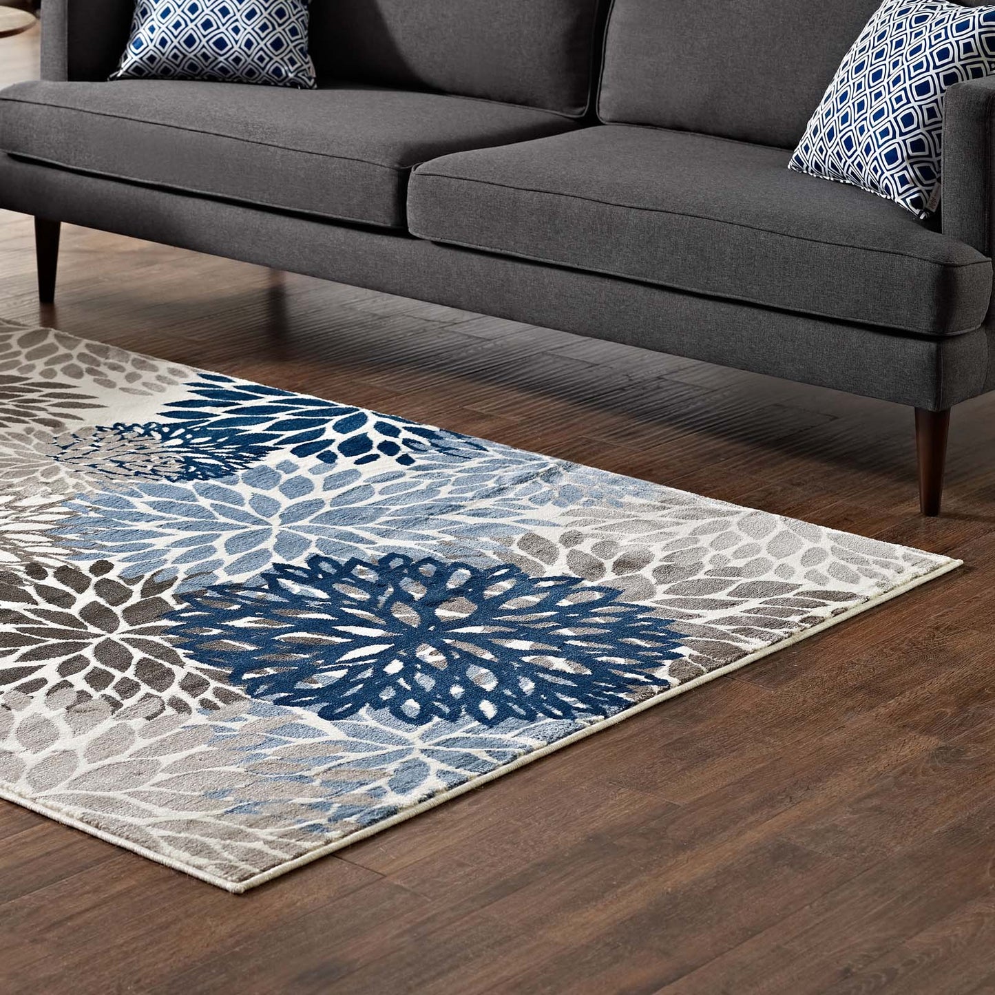 Catalina 4x6 Vintage Classic Abstract Floral Area Rug