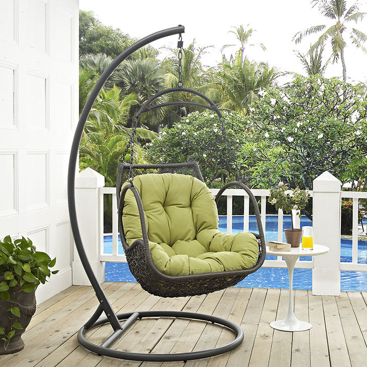 Harbor Outdoor Patio Wood Swing Chair - living-essentials