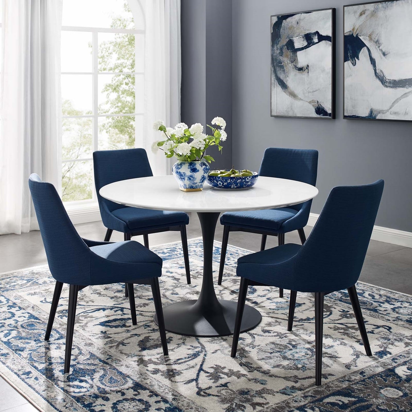 Tulip 47" Round Wood Dining Table