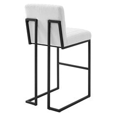 Willow Channel Tufted Fabric Barstool