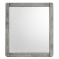 Boston Wood Mirror in Gray