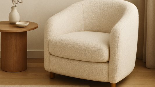 The Cozy Comeback: Why Curved Bouclé Armchairs Are 2025’s Must-Have Furniture Piece