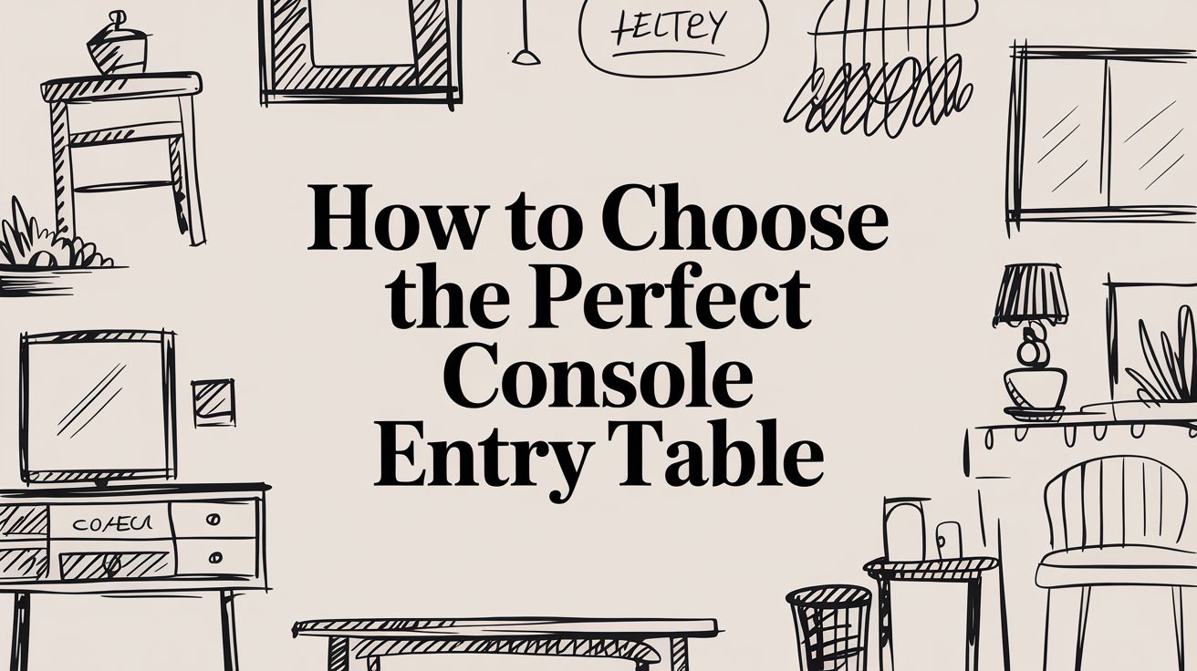 How to Choose the Perfect Console Entry Table – EMFURN