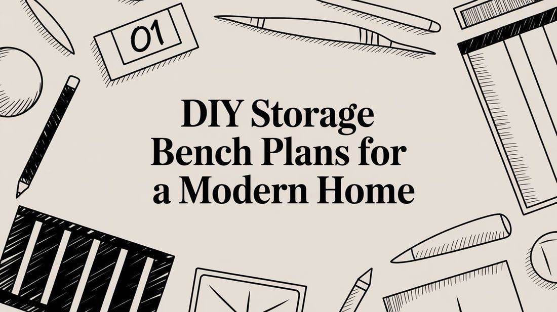 DIY Storage Bench Plans for a Modern Home