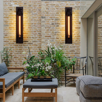 EMFURN Retro Industrial Antique Iron Indoor Wall Light for Cafe Corridor Aisle