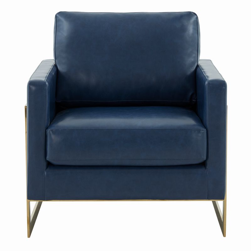 Elton Leather Accent Armchair