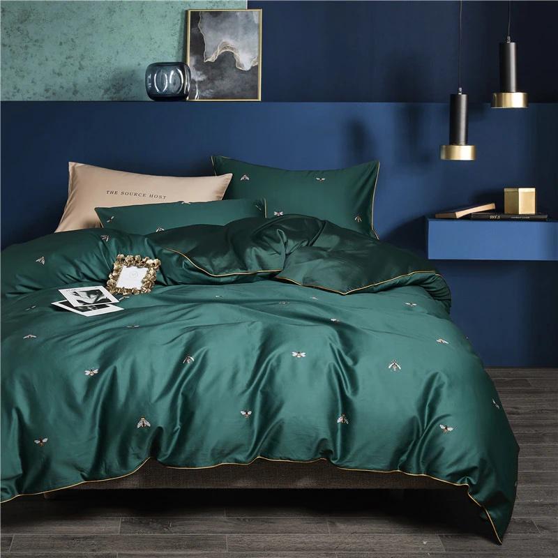 Emfurn Bee Green Duvet Cover Set (Egyptian Cotton)