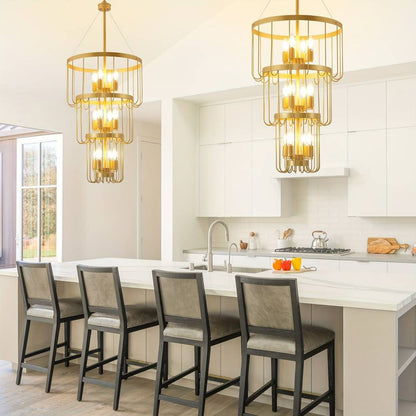 Classic Farmhouse Staircase Chandelier