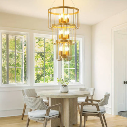 Classic Farmhouse Staircase Chandelier