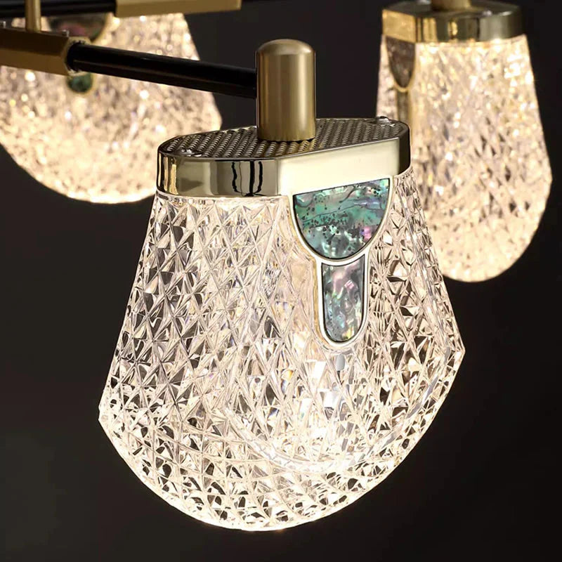 Luxury Art Deco Pendant Light - 8/12 Light