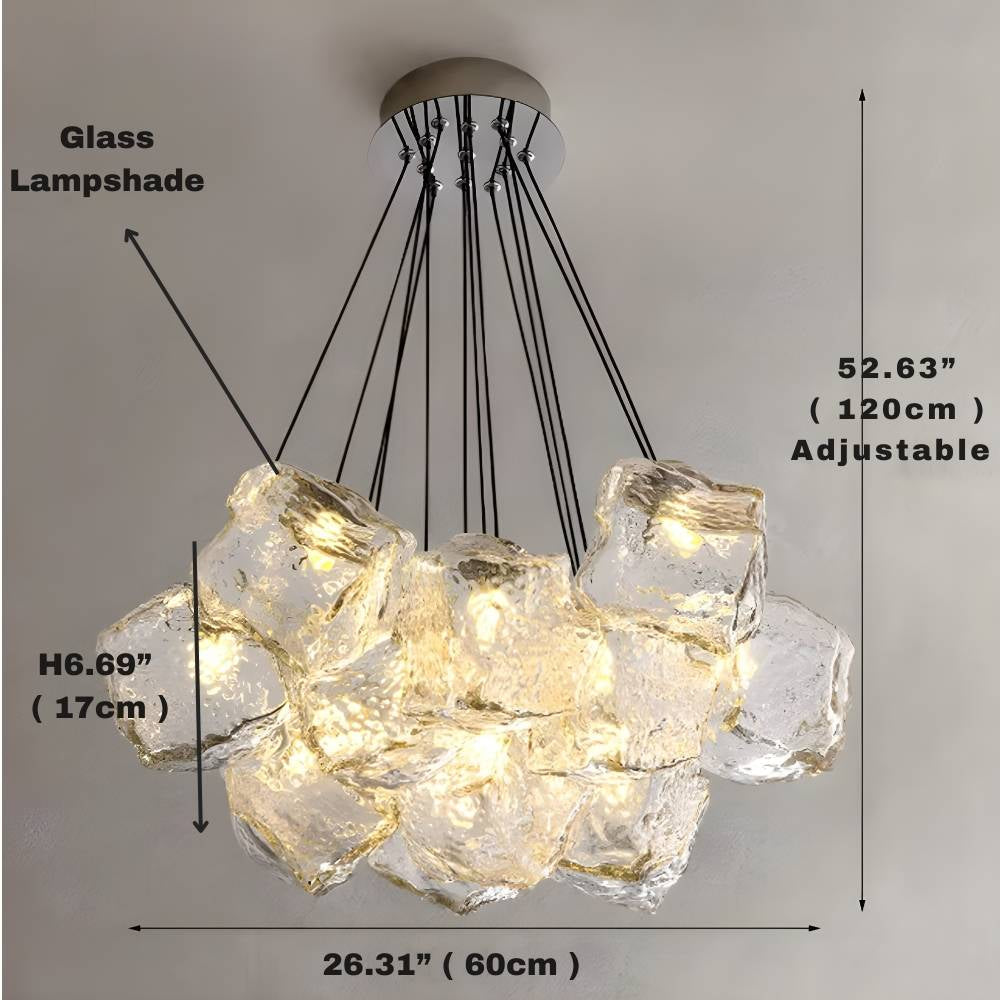 13 Light Post Modern Chrome Chandelier