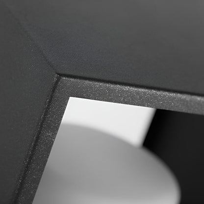 EMFURN Modern Rectangular Waterproof Solar Lights Outdoor Lantern Lights