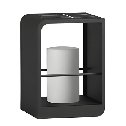 EMFURN Modern Rectangular Waterproof Solar Lights Outdoor Lantern Lights