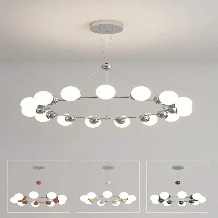 Modern Sputnik Glass Sphere Chandelier - 12/15 Light