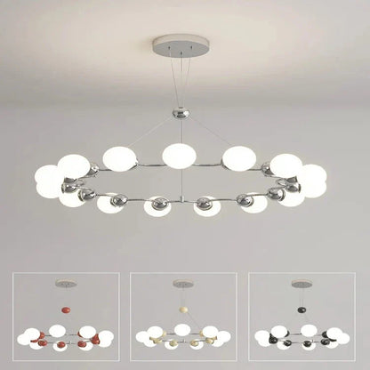 Modern Sputnik Glass Sphere Chandelier - 12/15 Light