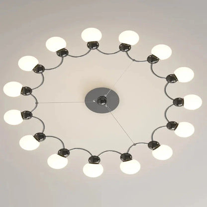 Modern Sputnik Glass Sphere Chandelier - 12/15 Light