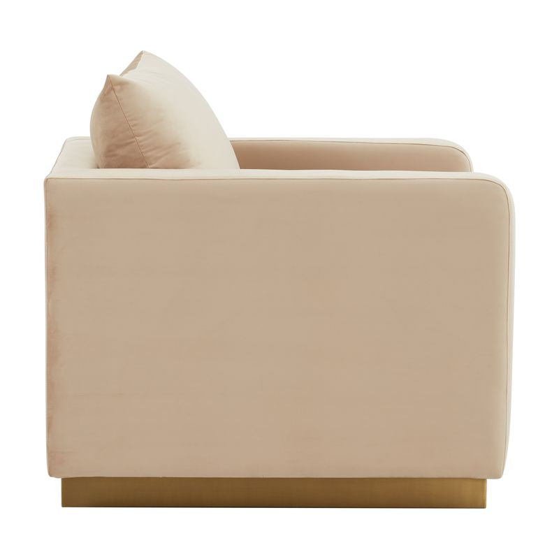 Elvira Velvet Accent Armchair