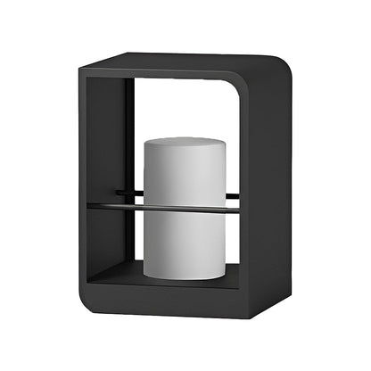 EMFURN Modern Rectangular Waterproof Solar Lights Outdoor Lantern Lights