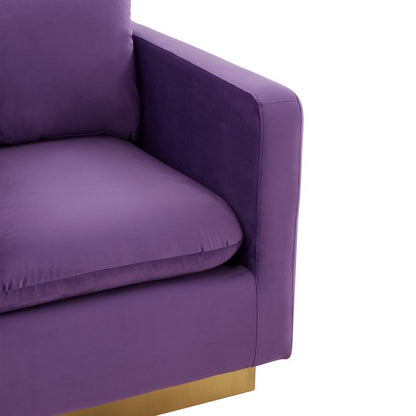 Elvira Velvet Accent Armchair