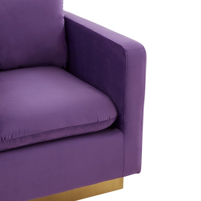 Elvira Velvet Accent Armchair