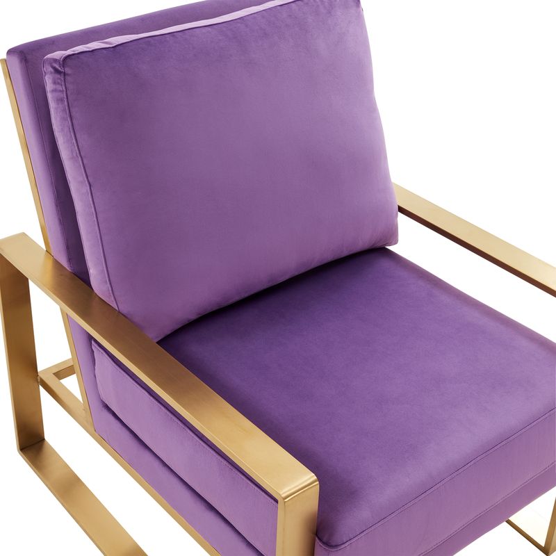 Emil Velvet Accent Armchair