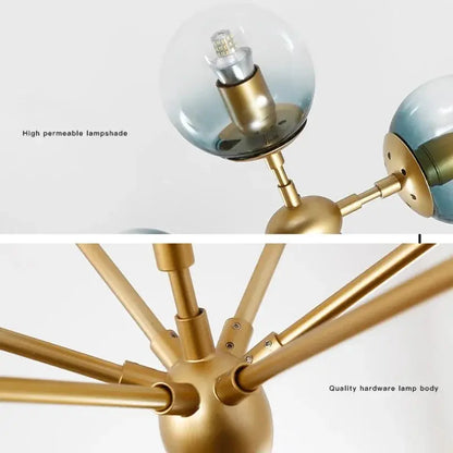 Contemporary Black Chandeliers 15/21 Heads