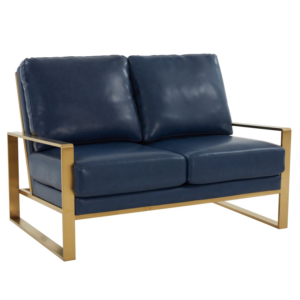 Emil Leather Loveseat