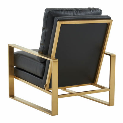 Emil Leather Accent Armchair