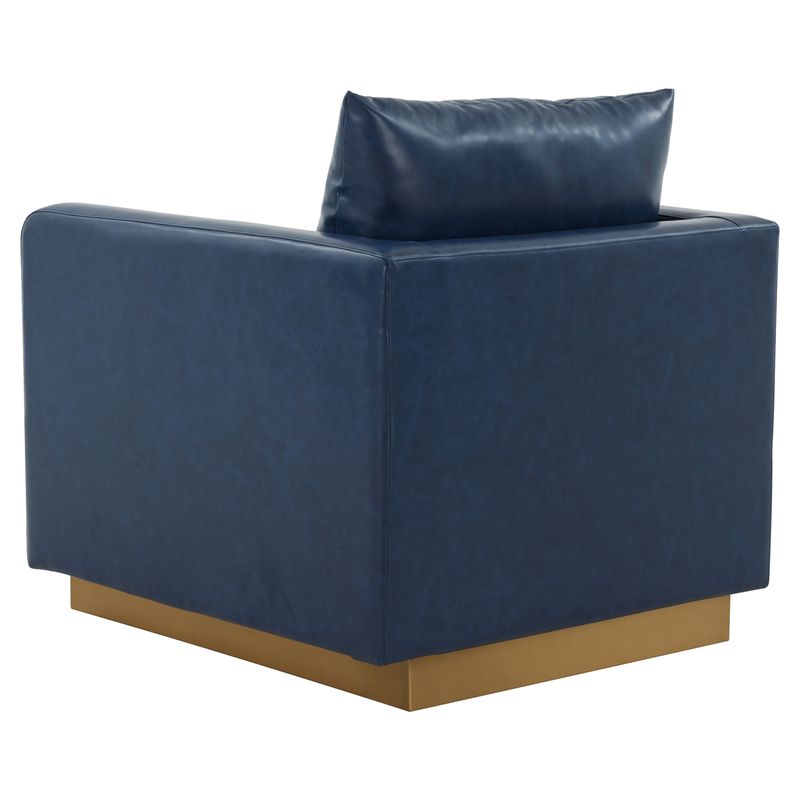 Elvira Leather Accent Armchair