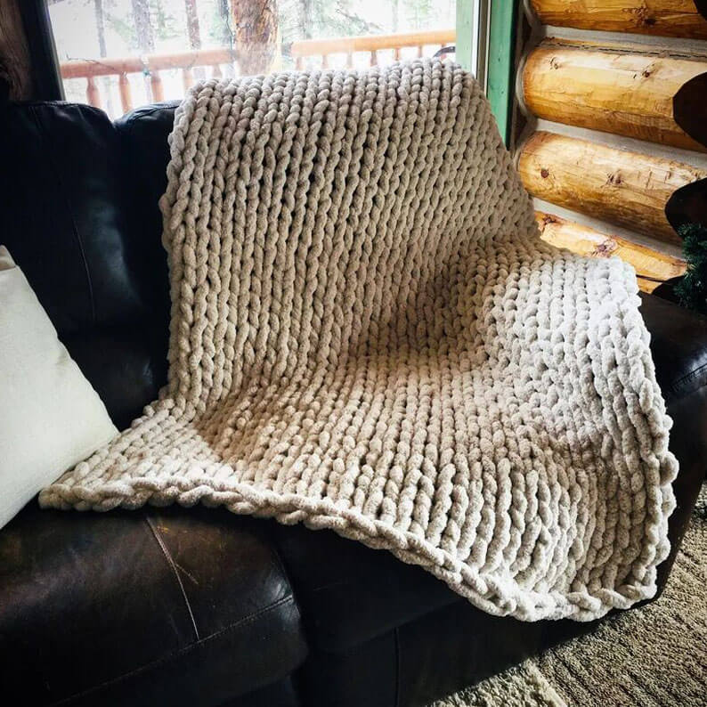 Chunky Knit Blanket