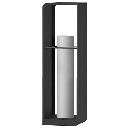 EMFURN Modern Rectangular Waterproof Solar Lights Outdoor Lantern Lights