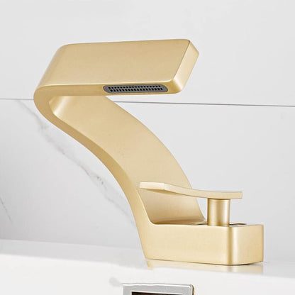 Modern Bathroom Sink Faucet with Hot and Cold Water Features