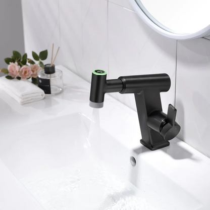 Single-Hole Pull-Out Faucet with Temperature Display
