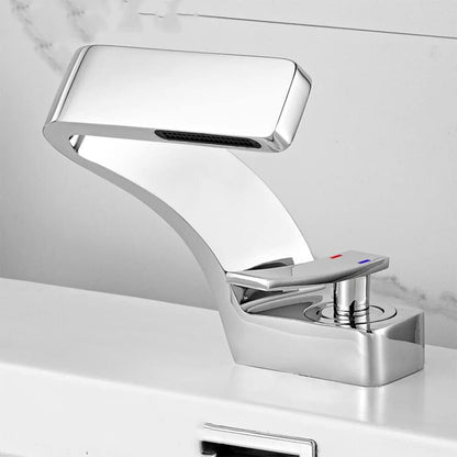 Modern Bathroom Sink Faucet with Hot and Cold Water Features