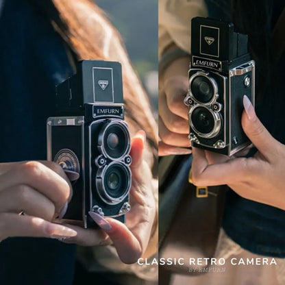 EMFURN Mini Retro Dual-Lens Digital TLR – for Travel & Beach Adventures 🌊