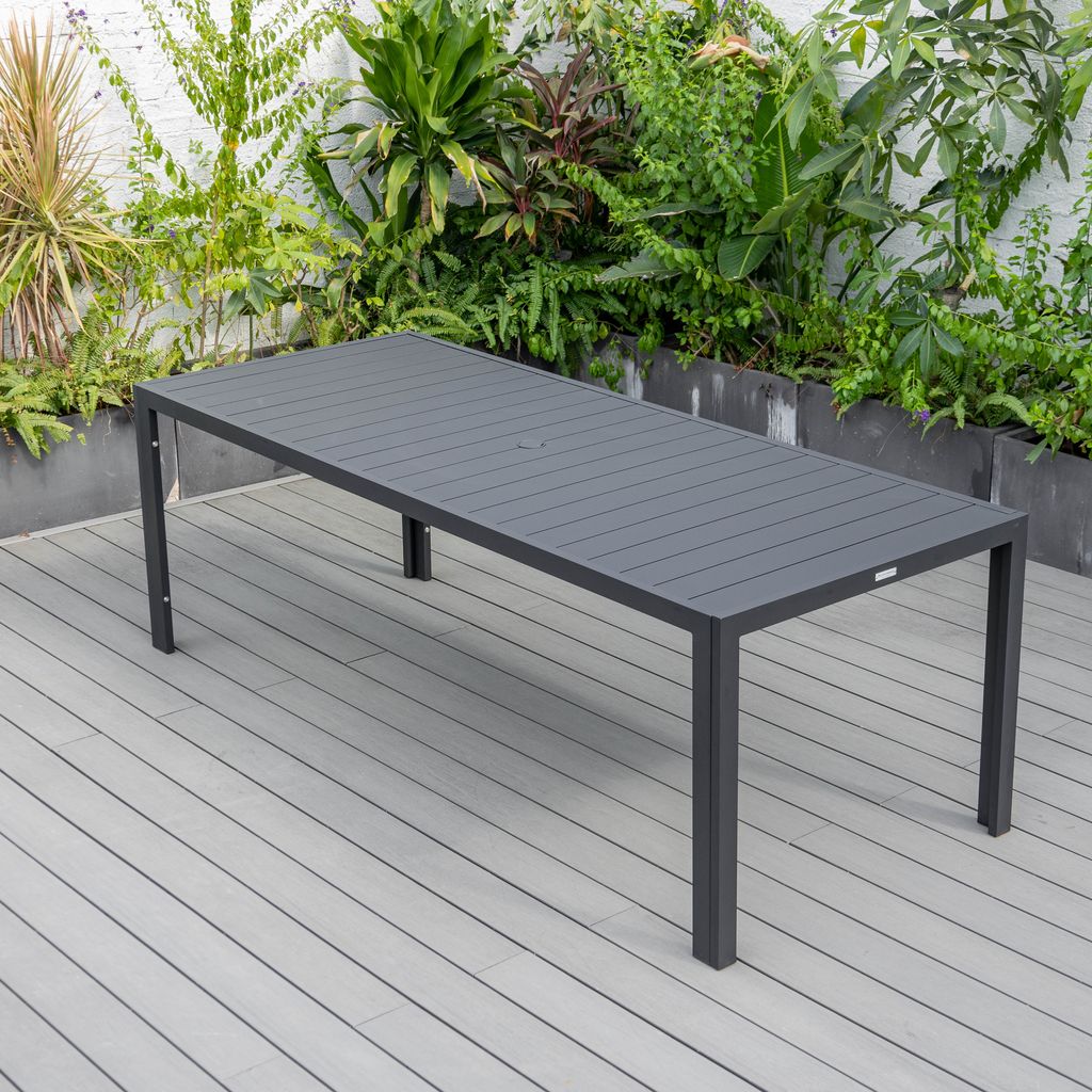 Agnes Aluminum Outdoor 87" Dining Table