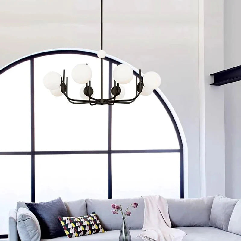 6-8-10 Lights Mid Century Modern Ceiling Light