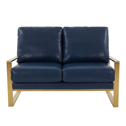 Emil Leather Loveseat