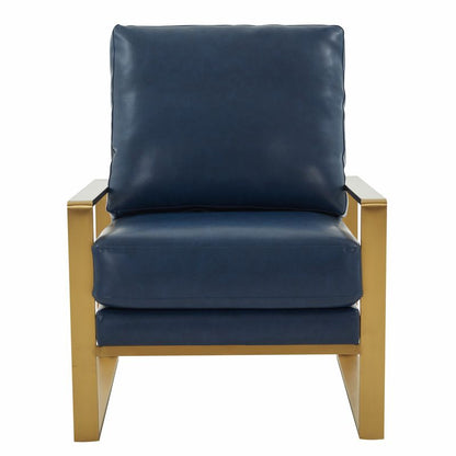 Emil Leather Accent Armchair
