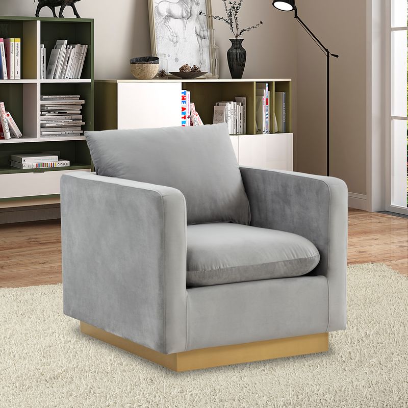 Elvira Velvet Accent Armchair