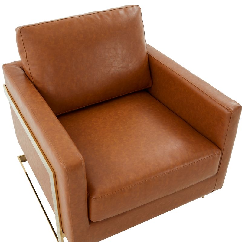 Elton Leather Accent Armchair