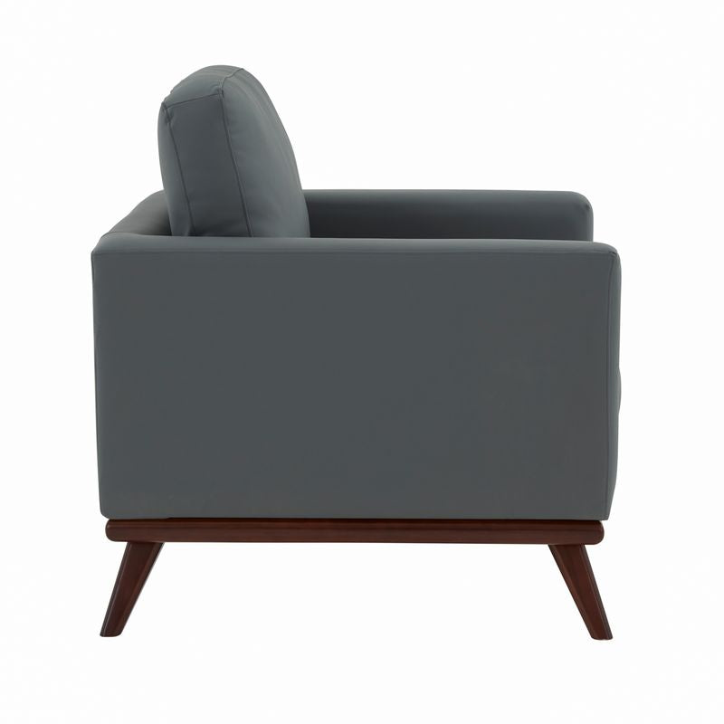 Edvin Leather Accent Arm Chair