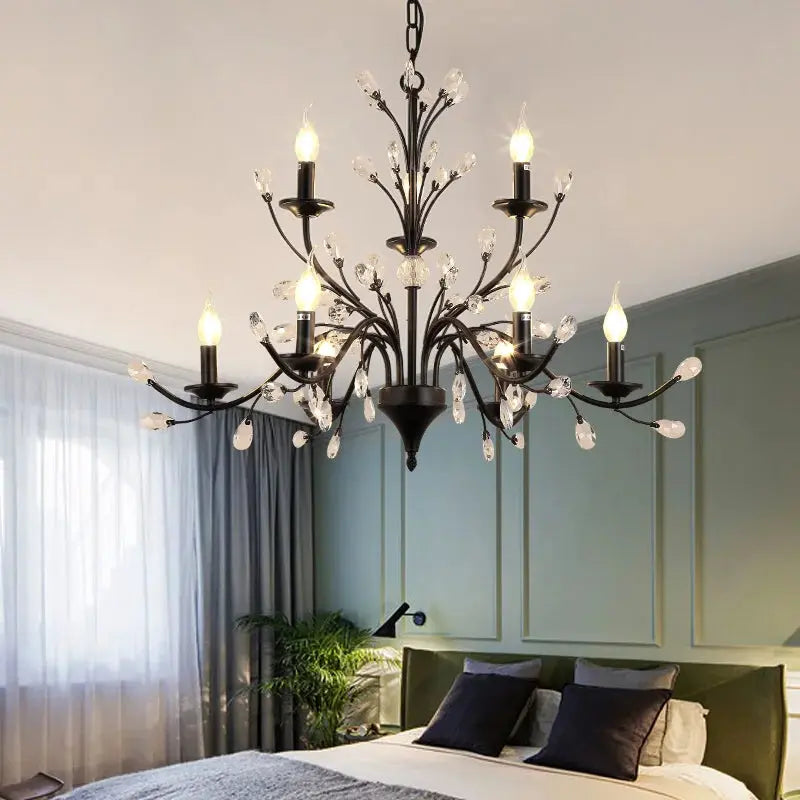 Wrought Iron Chandeliers 6/9 Lights