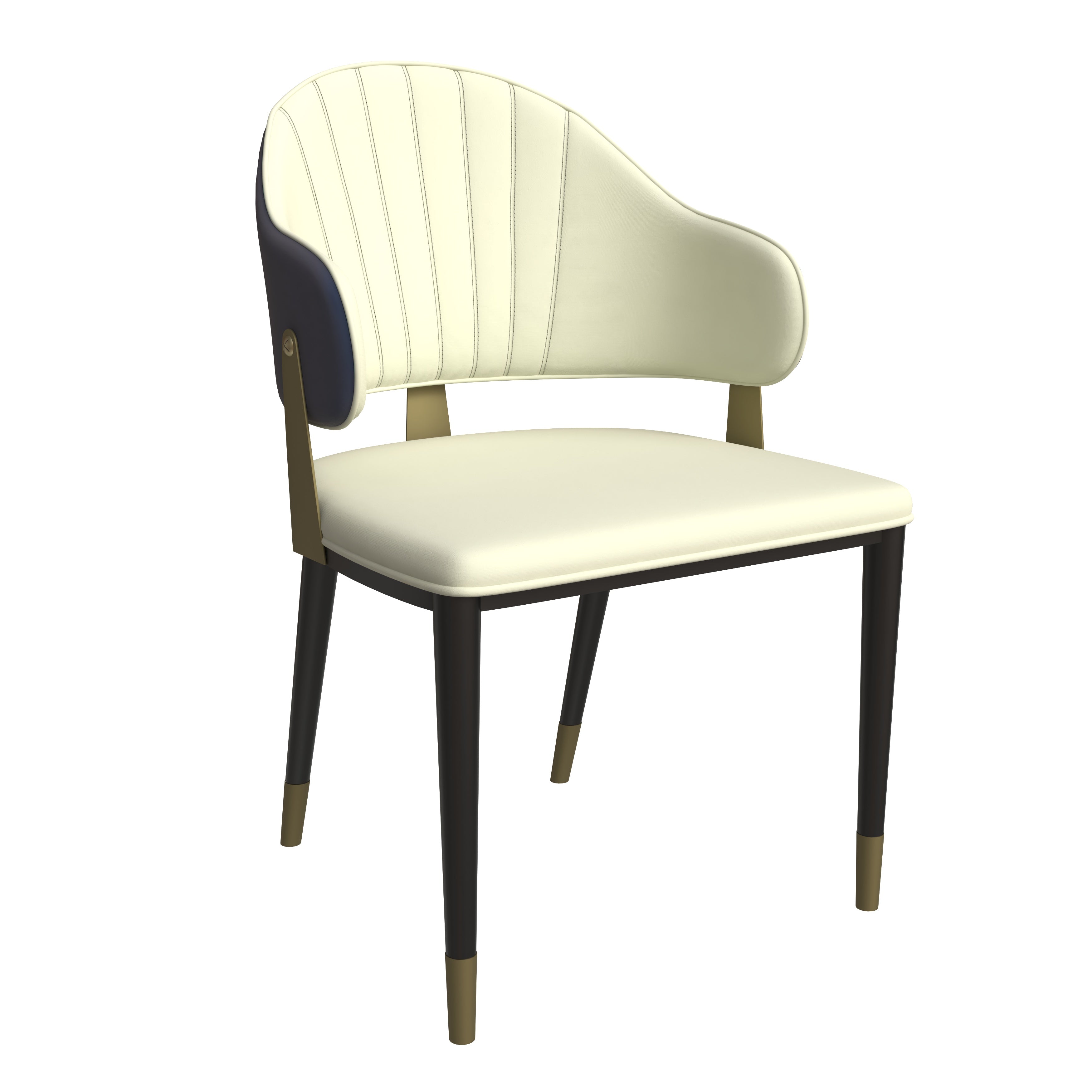 Aria Series Modern Dining Chair in Black