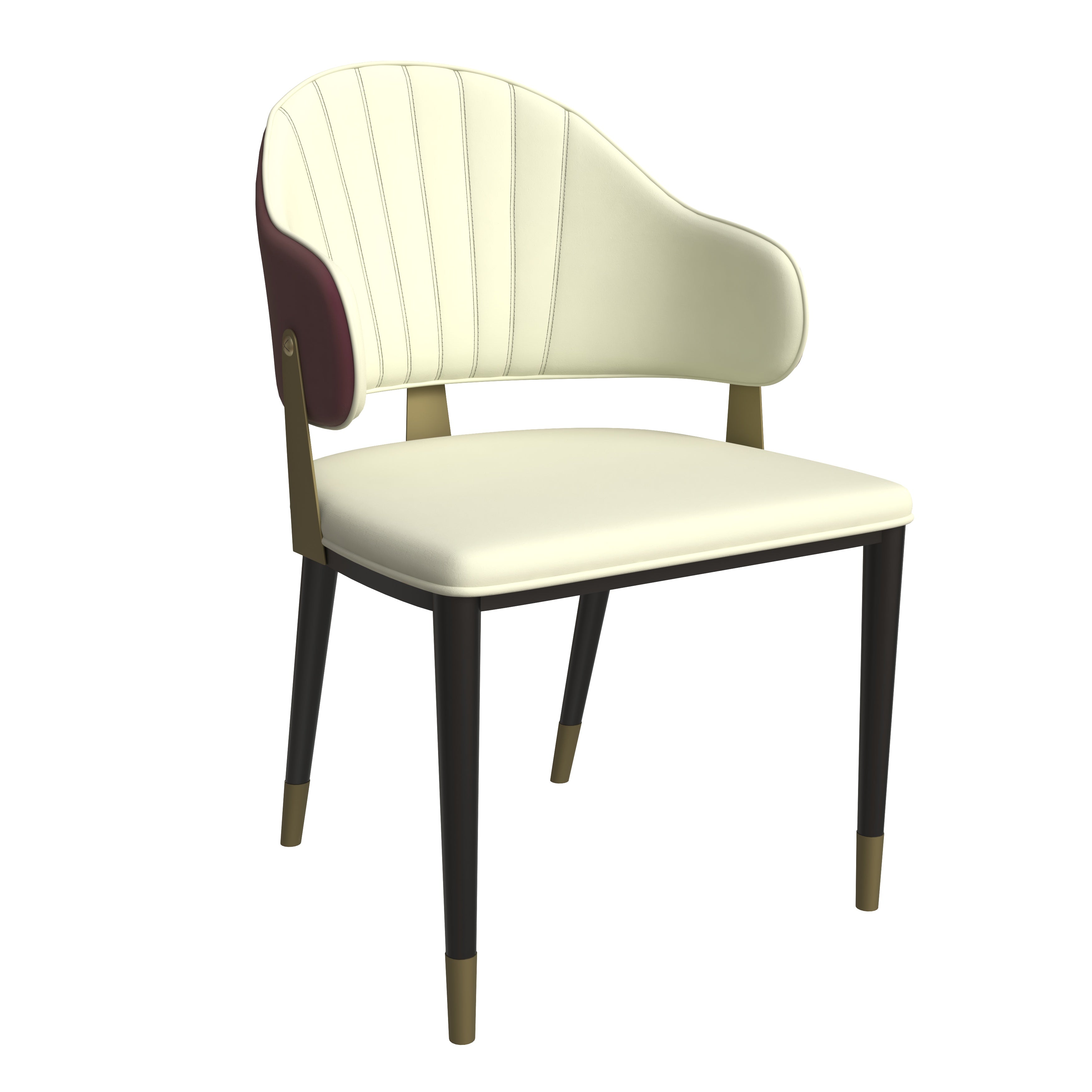 Aria Series Modern Dining Chair in Red