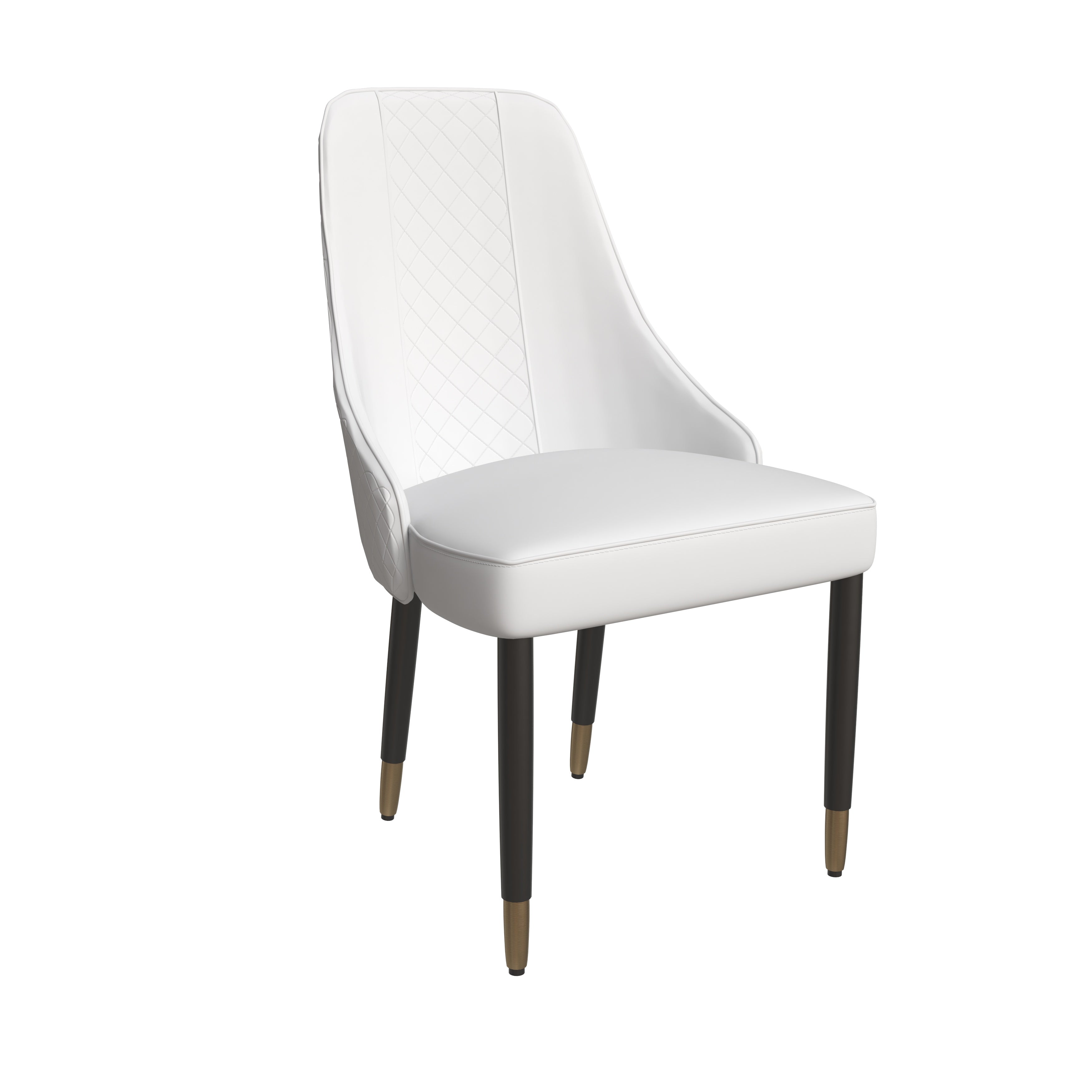 Allure Collection Modern Dining Chair In White